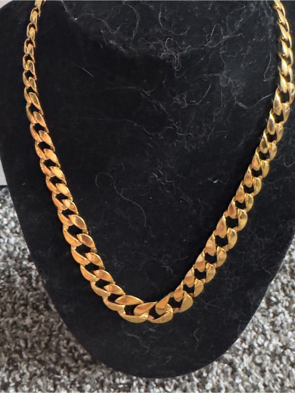 Monet Gold-Tone Curb Chain Necklace for Men